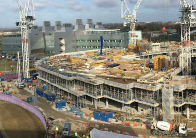 AstraZeneca Global R&D Building - topping out